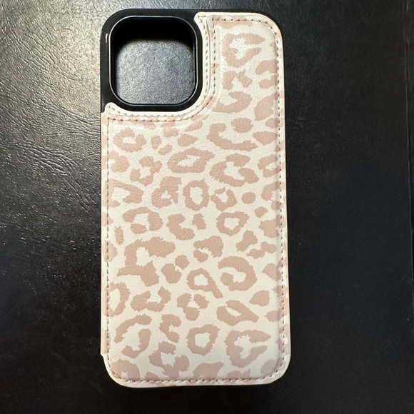 iPhone 13 Pro Max Leopard Print Wallet Case - Picture 1 of 3